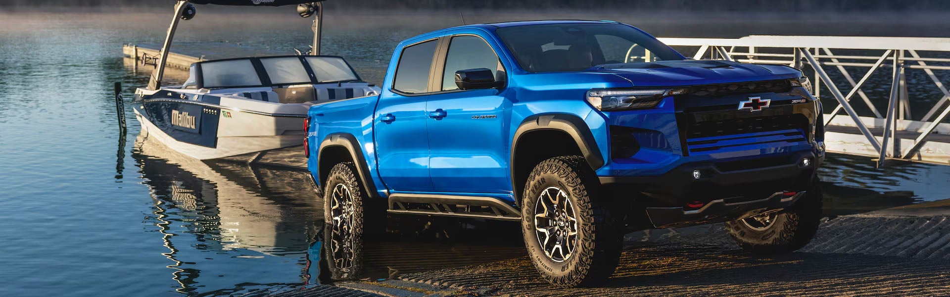 Chevrolet Colorado pickup featured in the Chevrolet towing guide